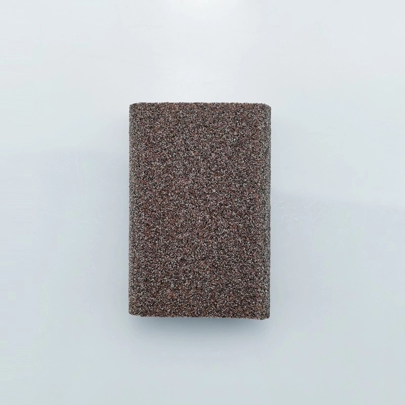What is the safety rule for sanding block?